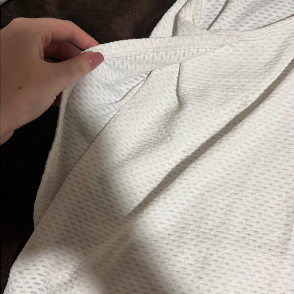 White Racerback Tank Top - Picture 4 of 5